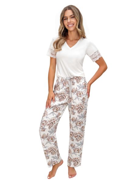 Elegante Damenpyjamas mit langer Hose – Elizabeth Long - 3