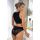 Schwarze Damen-Slips aus Baumwolle mit Spitze – 264