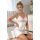 Cremefarbenes Nachthemd aus Satin – Ariela