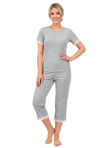 Damenpyjama mit 3/4-Hose – Megi 3/4 - 3