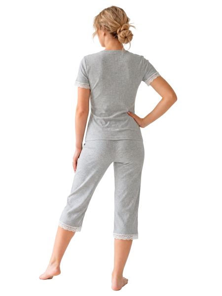 Damenpyjama mit 3/4-Hose – Megi 3/4 - 4