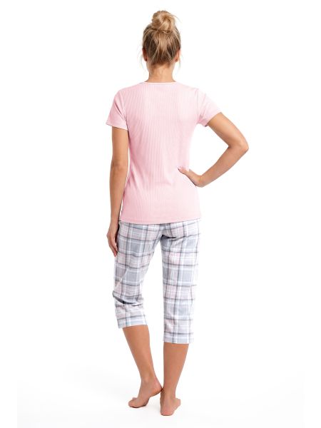 Rosa Baumwollpyjama – Dani 3/4 - 3