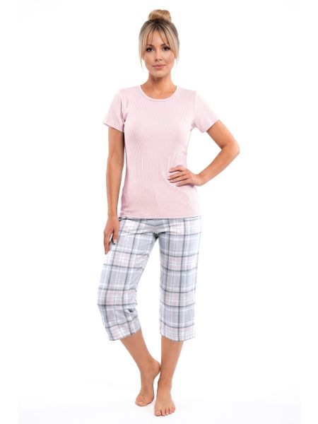 Rosa Baumwollpyjama – Dani 3/4 - 2