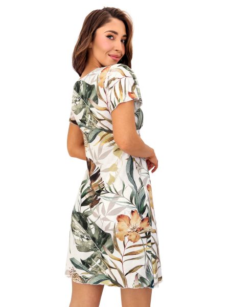 Elegantes Nachthemd mit Blumenmuster – Olivia - 3