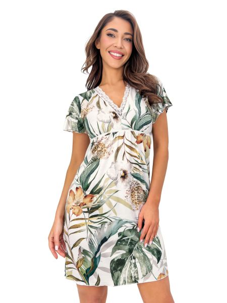 Elegantes Nachthemd mit Blumenmuster – Olivia - 2