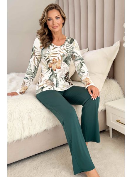 Elegante Langarm-Pyjamas – Olivia Long