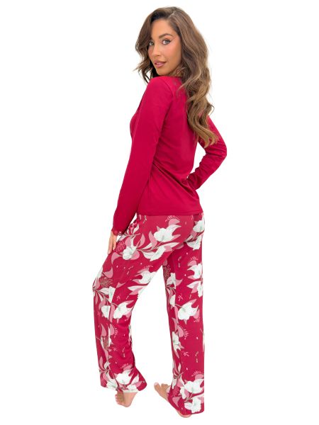 Elegante Damen-Pyjamas mit langen Ärmeln – Brigitte Long - 2