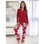 Elegante Damen-Pyjamas mit langen Ärmeln – Brigitte Long - 2