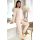Beige Damen-Pyjama aus Baumwolle – Home Long, beige
