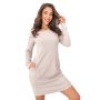 Beiges Damen-Nachthemd – Home beige - 3