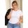107 weißes Plus-Size-T-Shirt