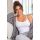 105 weißes Plus-Size-T-Shirt