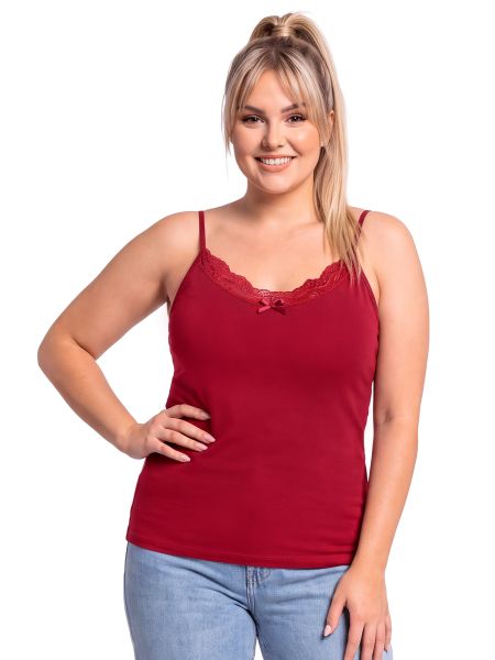 106 burgunderrotes Plus-Size-T-Shirt - 2