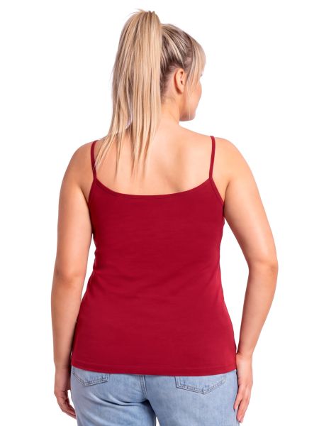 106 burgunderrotes Plus-Size-T-Shirt - 3