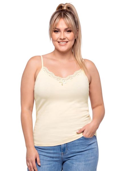 106 cremefarbenes Plus-Size-T-Shirt