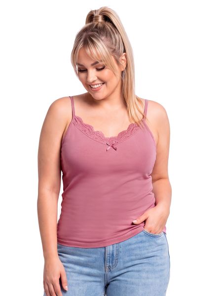 106 dunkles Rosa, Plus-Size-T-Shirt