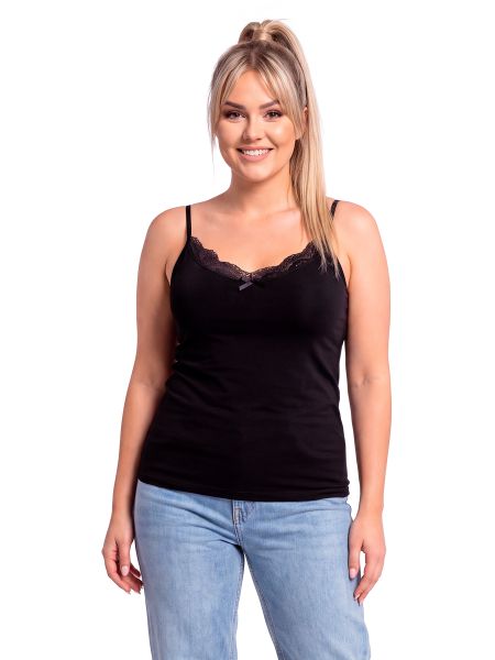 106 schwarzes T-Shirt in Übergröße