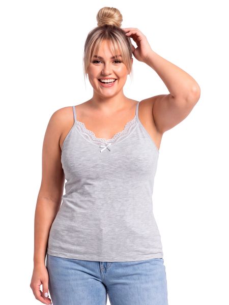 106 Melange-T-Shirt in Übergröße