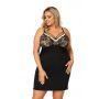 Sarah II schwarz plus size - Nachthemd - 2