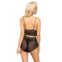 Dessous-Set Spitzen-Top und Tanga - Natalie schwarz - 3