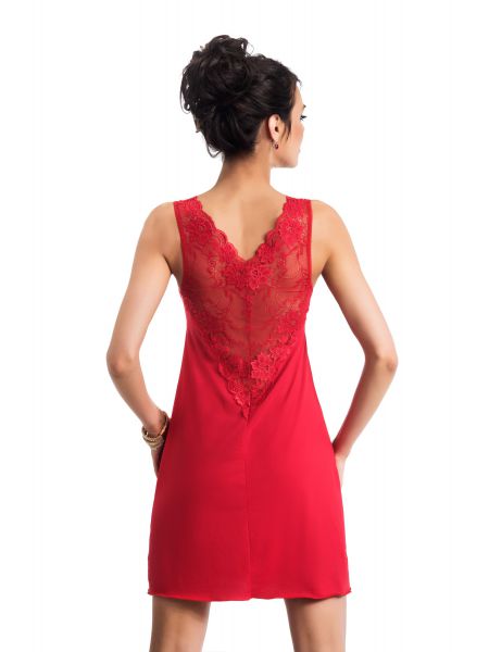 Rotes Spitzen-Nachthemd – Kristina - 3