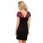 Schwarzes Nachthemd aus Spitze – Candy - 3