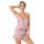 Trägerloser Satin-Pyjama - Ella 1/2 puderrosa