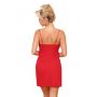 Sexy Nachthemd mit Spitze – Janette, rot - 4