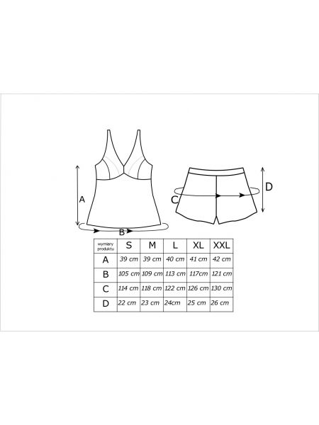 Satin-Pyjama mit Spitze – Mari 1/2, Ecru - 4