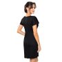 Elegantes Nachthemd mit Ärmeln – Luiza, schwarz - 4