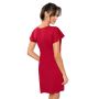 Elegantes Nachthemd mit Ärmeln – Luiza in Bordeauxrot - 4